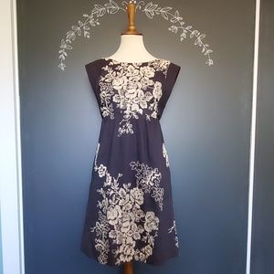 J Crew Embroidered Navy Dress